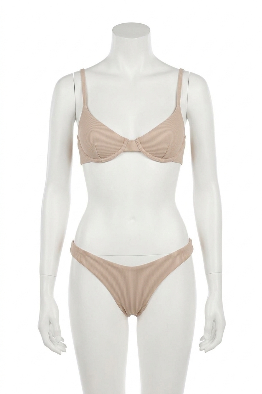 NEW BEACH RIOT island bikini bottom in tan